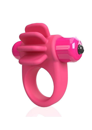 Screaming O - 4T Skooch Vibrating Cock Ring with Clitoral Stimulator - Strawberry
