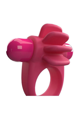 Screaming O - 4T Skooch Vibrating Cock Ring with Clitoral Stimulator - Strawberry