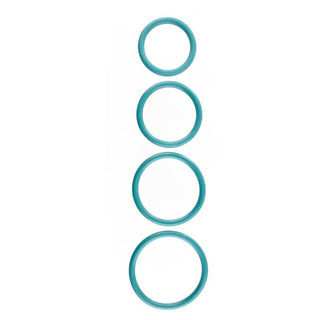Sportsheets - Rubber O Ring Cock Ring (4 Pack) - Black