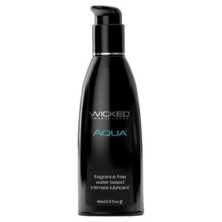 Wicked Aqua Water Based Lubricant Fragrance Free 4oz