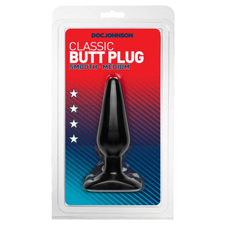 Doc Johnson Classic Butt Plug - Medium - Black