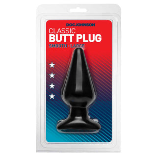 Doc Johnson Classic Butt Plug - Large - Black
