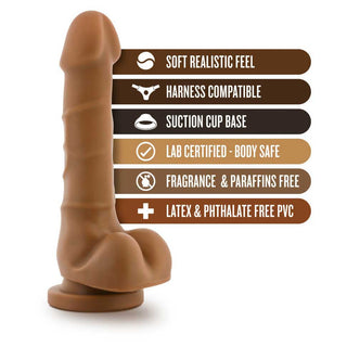 Dr. Skin Silver Collection Basic 7 Dildo 7in - Vanilla