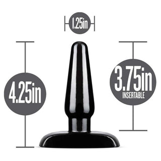 Anal Adventures Basic Anal Plug - Large - Black