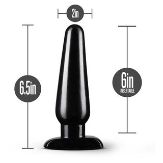 Anal Adventures Basic Anal Plug - Large - Black