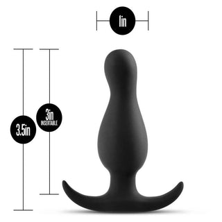 Anal Adventures Platinum Curve 3.5" Anal Plug