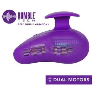 Blush Wellness Palm Sense RumbleTech Purple UltraSilk Vibrator