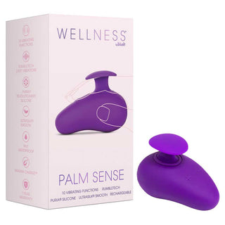 Blush Wellness Palm Sense RumbleTech Purple UltraSilk Vibrator