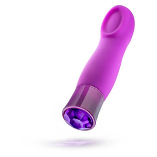 Oh My Gem - Classy Rechargeable Silicone Vibrator - Garnet Red