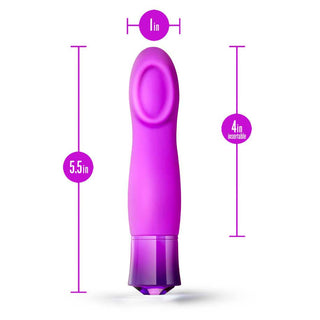 Oh My Gem Charm Rechargeable Silicone Vibrator - Amethyst Purple