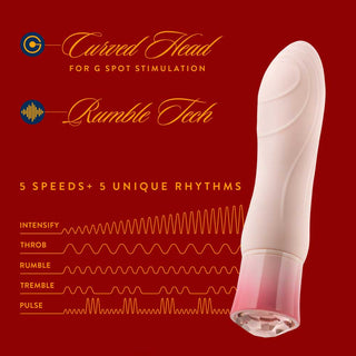 Oh My Gem Charm Rechargeable Silicone Vibrator - Amethyst Purple