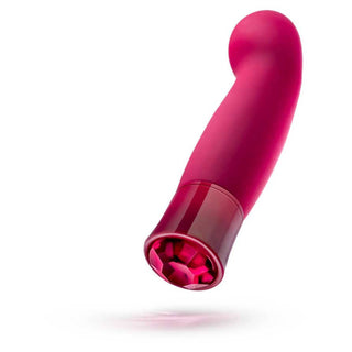 Oh My Gem Charm Rechargeable Silicone Vibrator - Amethyst Purple