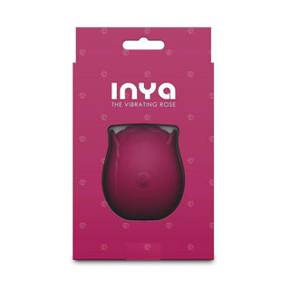 INYA The Vibrating Rose Rechargeable Silicone Clitoral Stimulator - Red