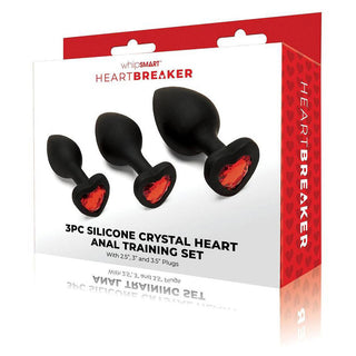 Whipsmart Heartbreaker 3 Piece Jeweled Anal Set