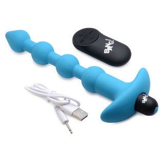 Bang! 28X Remote Control Vibrating Silicone Anal Beads