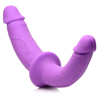 Strap U Double Charmer Silicone Double Dildo with Harness