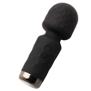 Bang! 10X Mini Silicone Rechargeable Wand - Black