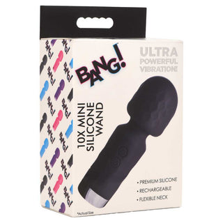 Bang! 10X Mini Silicone Rechargeable Wand - Pink