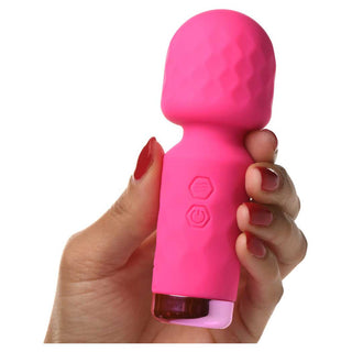 Bang! 10X Mini Silicone Rechargeable Wand - Purple