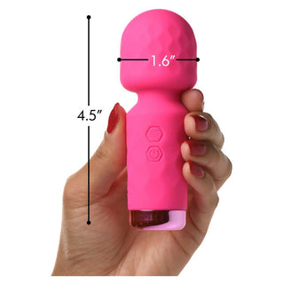 Bang! 10X Mini Silicone Rechargeable Wand - Pink