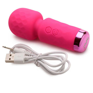 Bang! 10X Mini Silicone Rechargeable Wand - Purple
