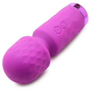 Bang! 10X Mini Silicone Rechargeable Wand - Purple