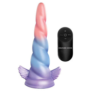 Creature Cocks Deluxe Dream Rider 8" Vibrating Unicorn Silicone Dildo
