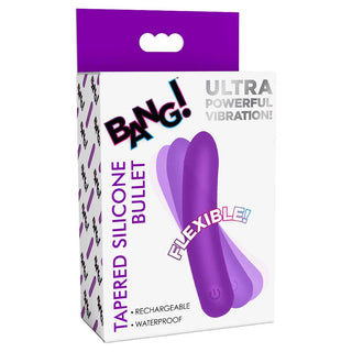 BANG! - Tapered Flexible Silicone Bullet - Pink