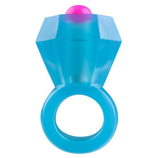 Bling Pop Vibrating Cock Ring - Pink
