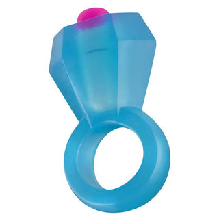 Bling Pop Vibrating Cock Ring - Pink