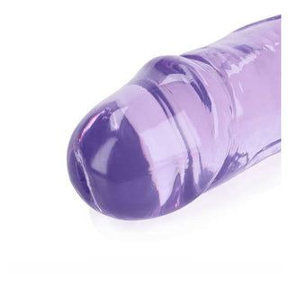 RealRock Crystal Clear Double Dong 18in - Pink