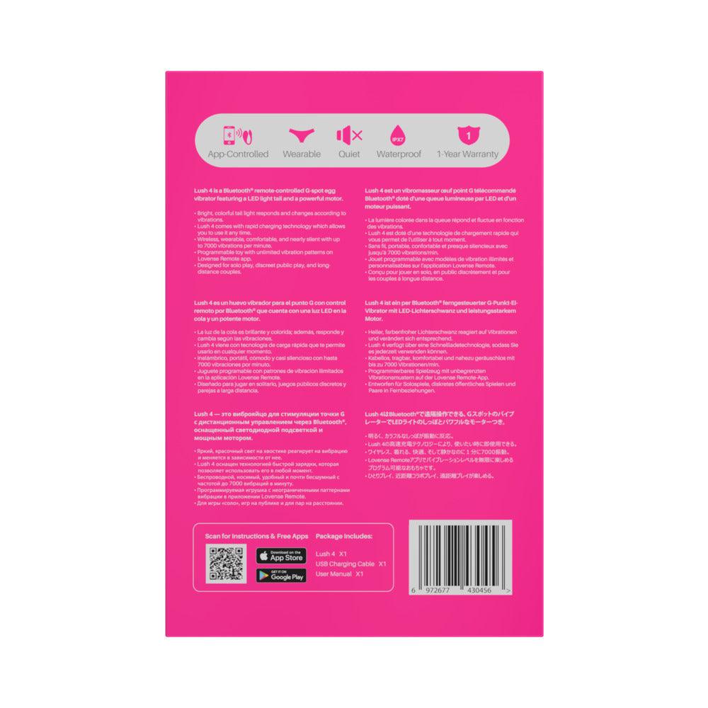 Lovense Lush 4 Bluetooth Remote-Controlled Egg Vibrator Circus of Books Lovense Lush 4 Bluetooth Remote-Controlled Egg Vibrator Circus of Books