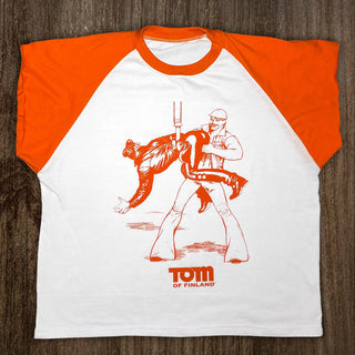 Peachy Kings - Tom of Finland "HOOK-UP" T-shirt (Raglan, ringer)