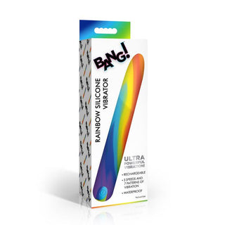 Bang! - Rainbow Silicone Vibrator