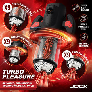 Jock - Turbo Max Spinning, Thrusting, & Sucking Masturbator