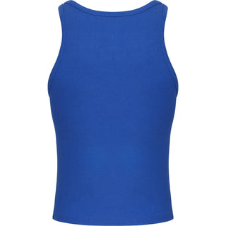 Coyote Jocks - Cotton Rib Crop Tank - Cobalt