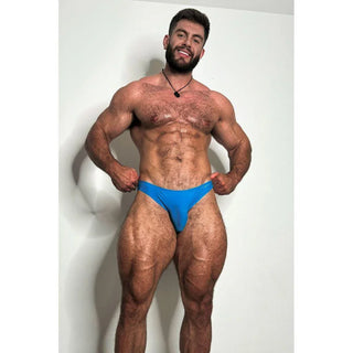 JJ Malibu - After-Hours Silky Seamless Briefs - Neon Blue