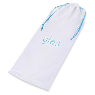 Glas Purple Rose Glass Nubby Dildo 9in - Clear/Pink