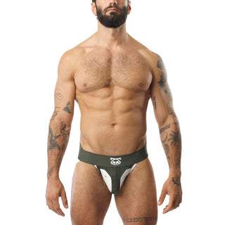 Nasty Pig - Goalkeeper Jock Strap - Army Green/White