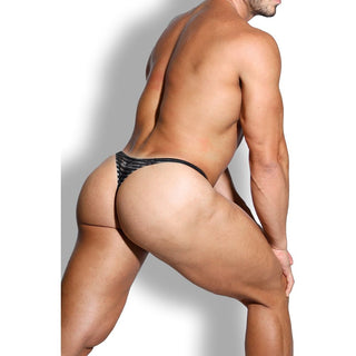 JJ Malibu - Cheeky Classic G-String Thong - Black Mesh