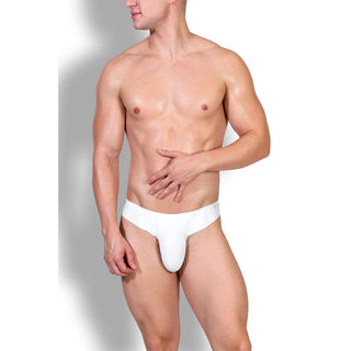 JJ Malibu - Lose My Breath Seamless Thong - White
