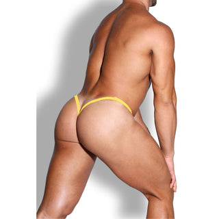 JJ Malibu - G String V Back Jockstrap - Canary Yellow