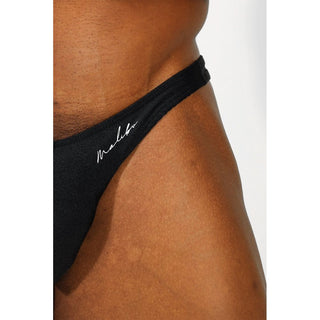 JJ Malibu - Dynamic Cheeky Scrunch Butt Brief - Obsidian Black