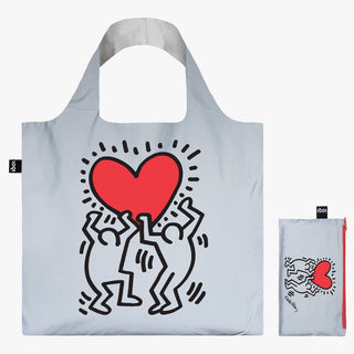 LOQI - KEITH HARING Dancing Heart Reflective Bag