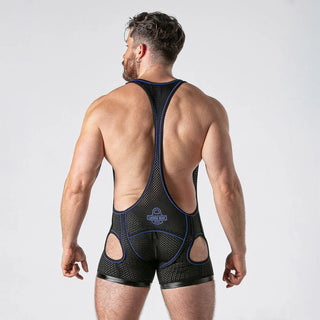 LOCKER GEAR - WATCH IT SINGLET - Blue