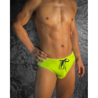 BADBUI - Perfect Cut Swim Brief - NEON YELLOW