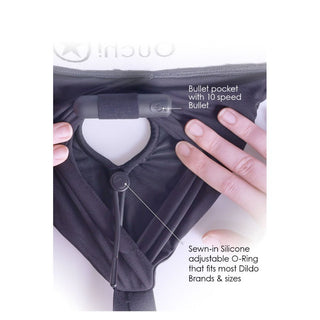 Ouch! Vibrating Strap-on Panty Harness
