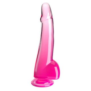 King Cock Clear Dildo with Balls 10"
