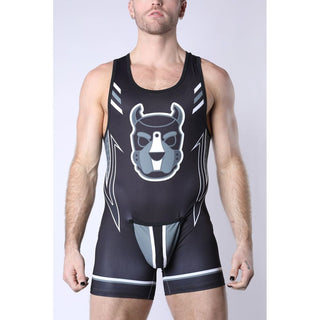 CellBlock 13 - Pup Tron Singlet - Grey