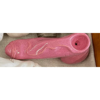 Kinky Clay Goods - Bright Pink Penis Pipe - Large